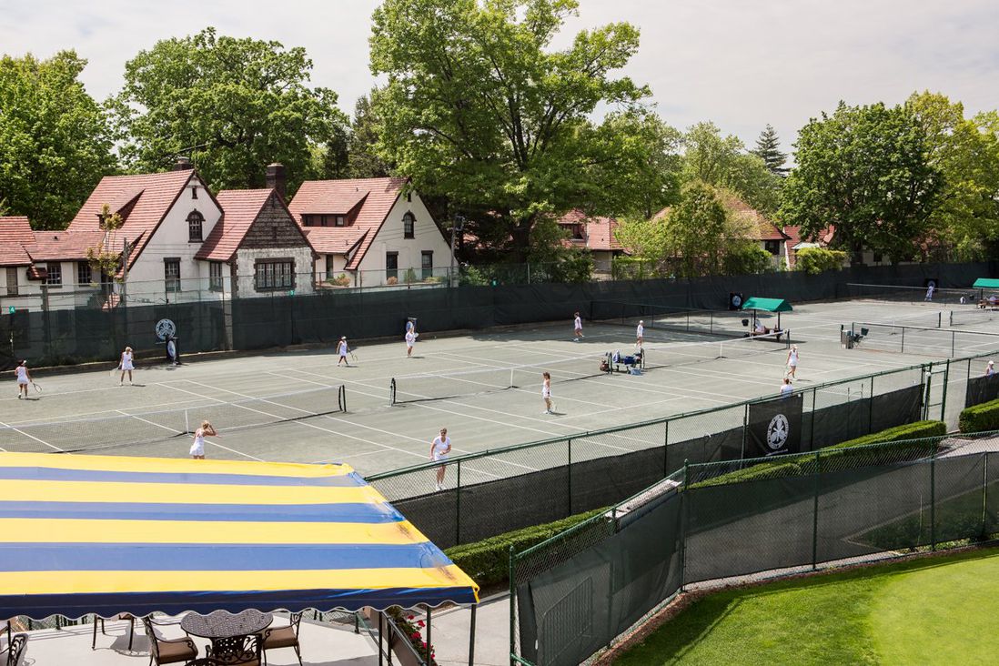 Hardcourts at the West Side Tennis Club</br>
